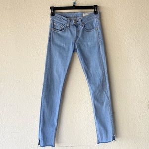 Rag & Bone Skinny Jeans Raw Hem 24